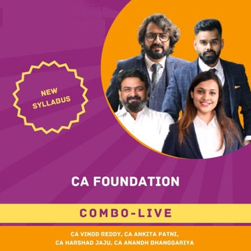 Swapnil Patni Classes CA Foundation All Subjects Combo Live Yoddha Batch By CA Anand Bhangariya , CA Ankita Patni , CA Vinod Reddy , CA Harshad Jaju