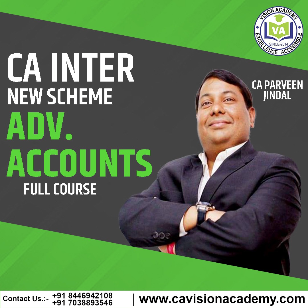 CA Inter New Scheme Advanced Accounts Full Course By CA Parveen Jindal