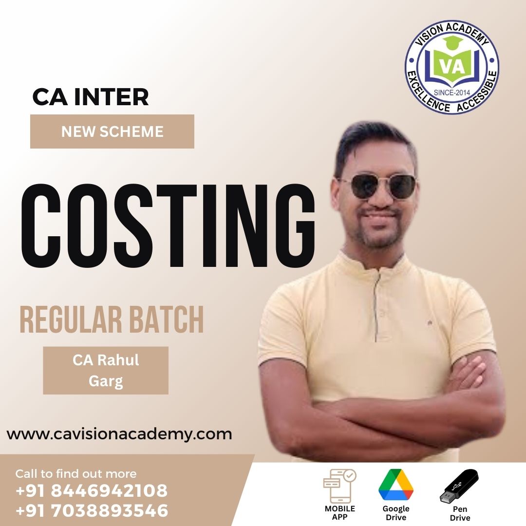 CA Inter Cost & Management Accounting By CA Rahul Garg (New Syllabus)