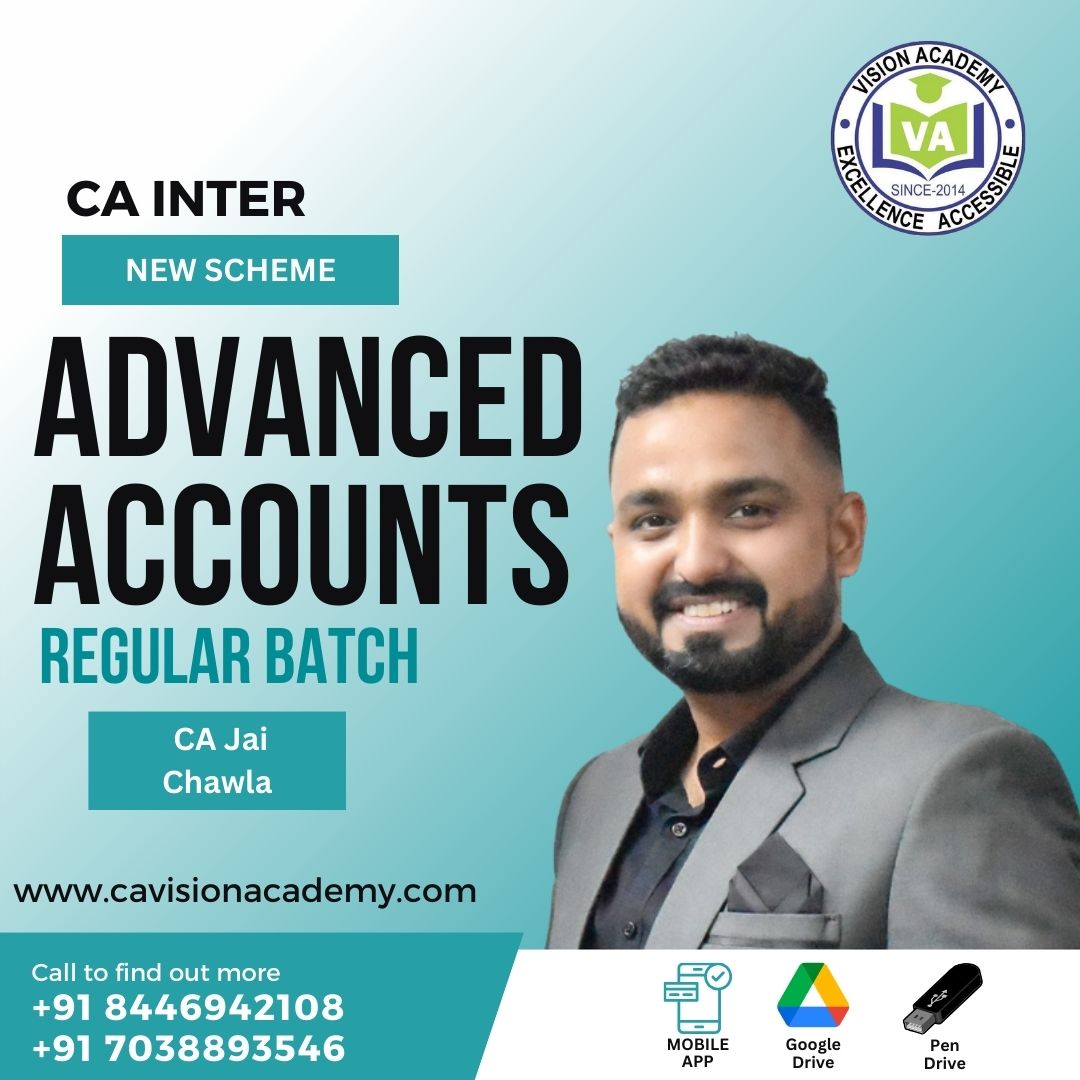 Vsmart Academy I CA Inter New Scheme Advanced Accounts Full Course By CA Jai Chawla