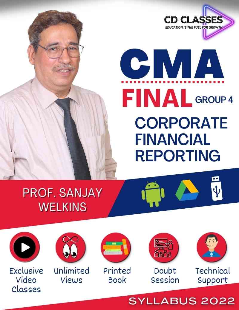 CMA Final Group 4 Corporate Financial Reporting (CFR)(Hindi) New Syllabus 2022