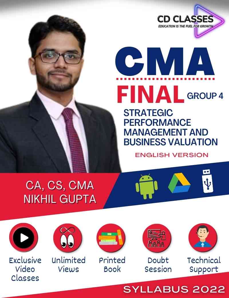 CMA Final Group 4 Strategic Performance Management and Business Valuation (SPMBV) (In English) New Syllabus 2022