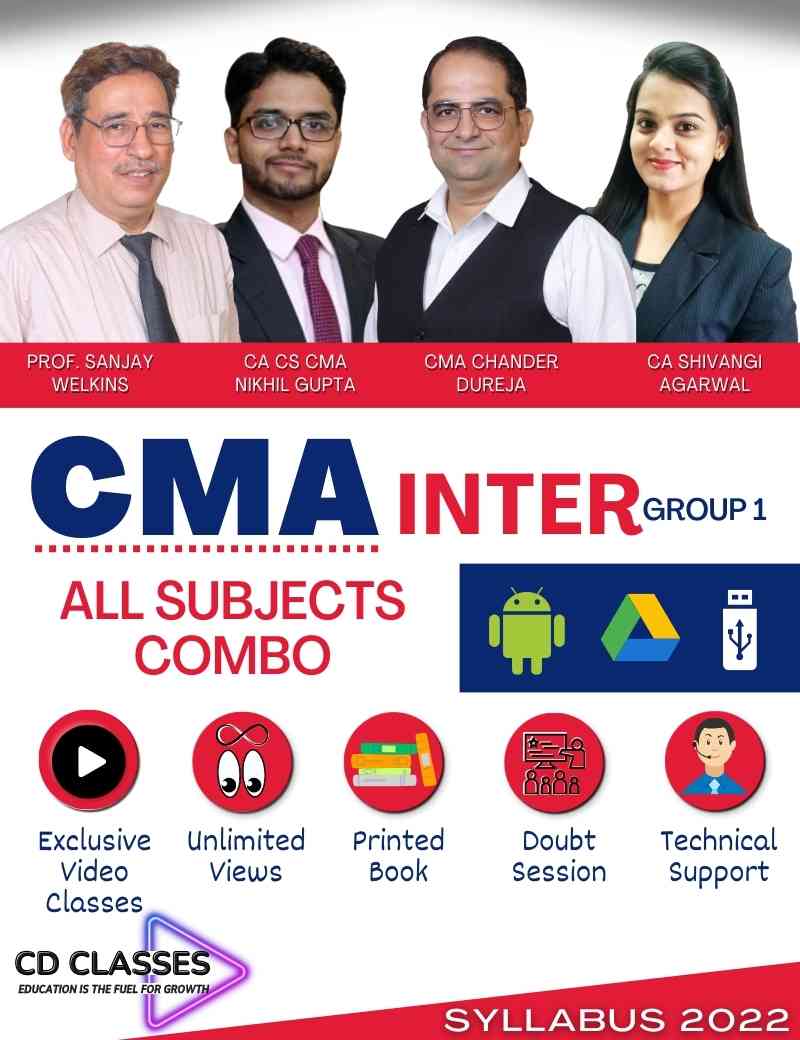 CMA Inter Group 1 All Subjects Combo New Syllabus 2022