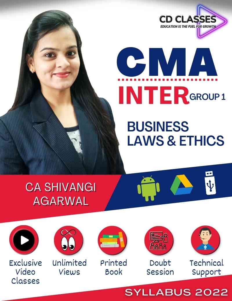 CMA Inter Group 1 Business Laws & Ethics New Syllabus 2022