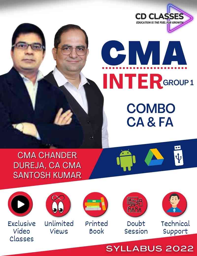 CMA Inter Group 1 Combo Financial Accounting and Cost Accounting New Syllabus 2022