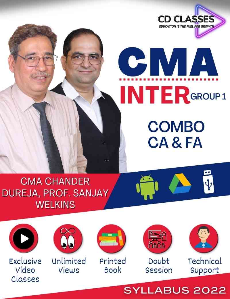 CMA Inter Group 1 Financial Accounting and Cost Accounting Combo New Syllabus 2022