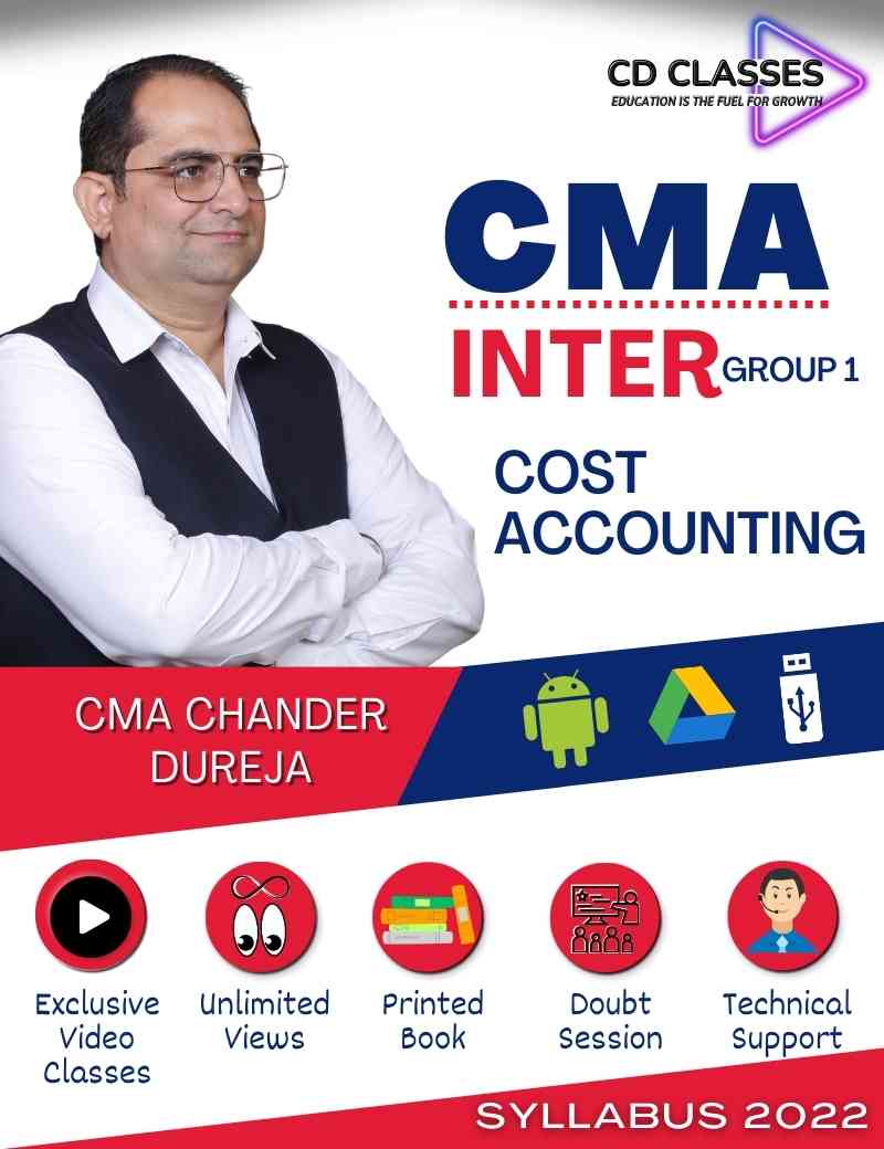 CMA Inter Group 1 Cost Accounting New Syllabus 2022