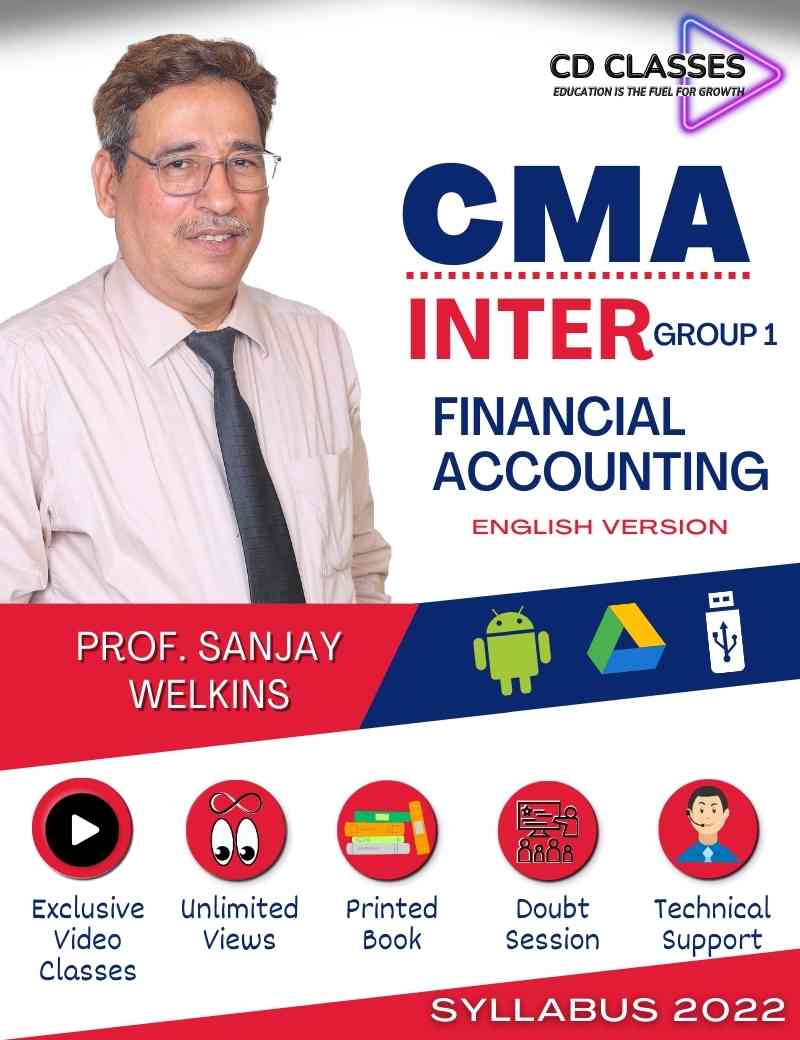 CMA Inter Group 1 Financial Accounting (In English) New Syllabus 2022