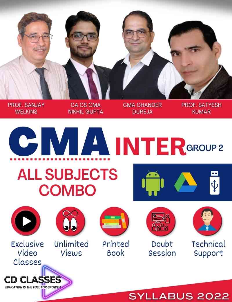 CMA Inter Group 2 ALL 4 Papers (New Syllabus 2022)