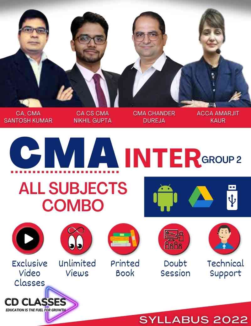 CMA Inter Group 2 All Subjects Combo (New Syllabus 2022)