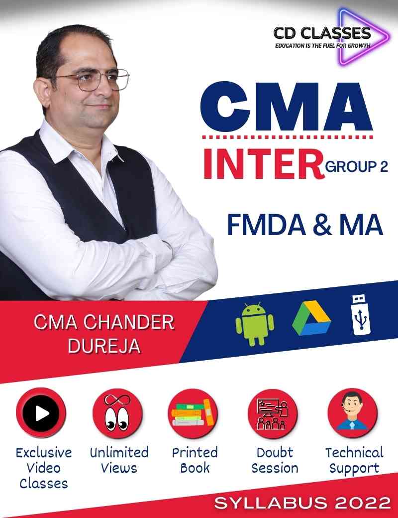 CMA Inter Group 2 Combo Financial Management and Business Data Analytics & Management Accounting (New Syllabus 2022)