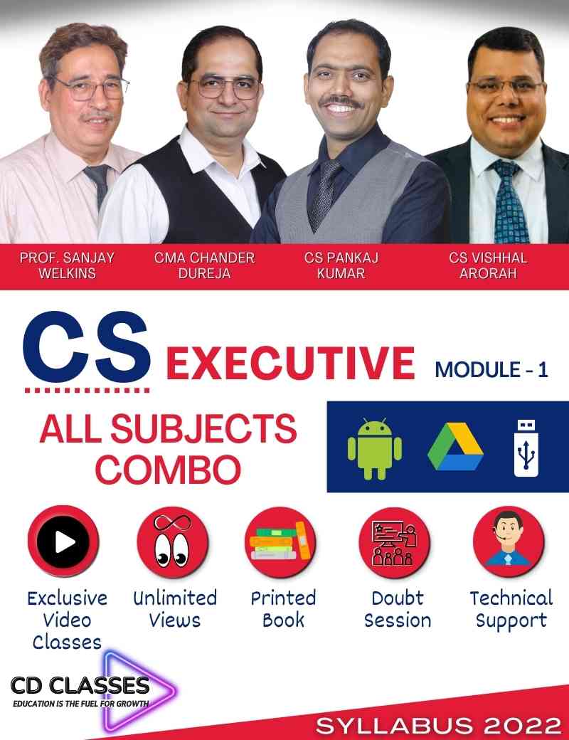 CS Executive Module 1 All Subjects Combo New Syllabus 2022