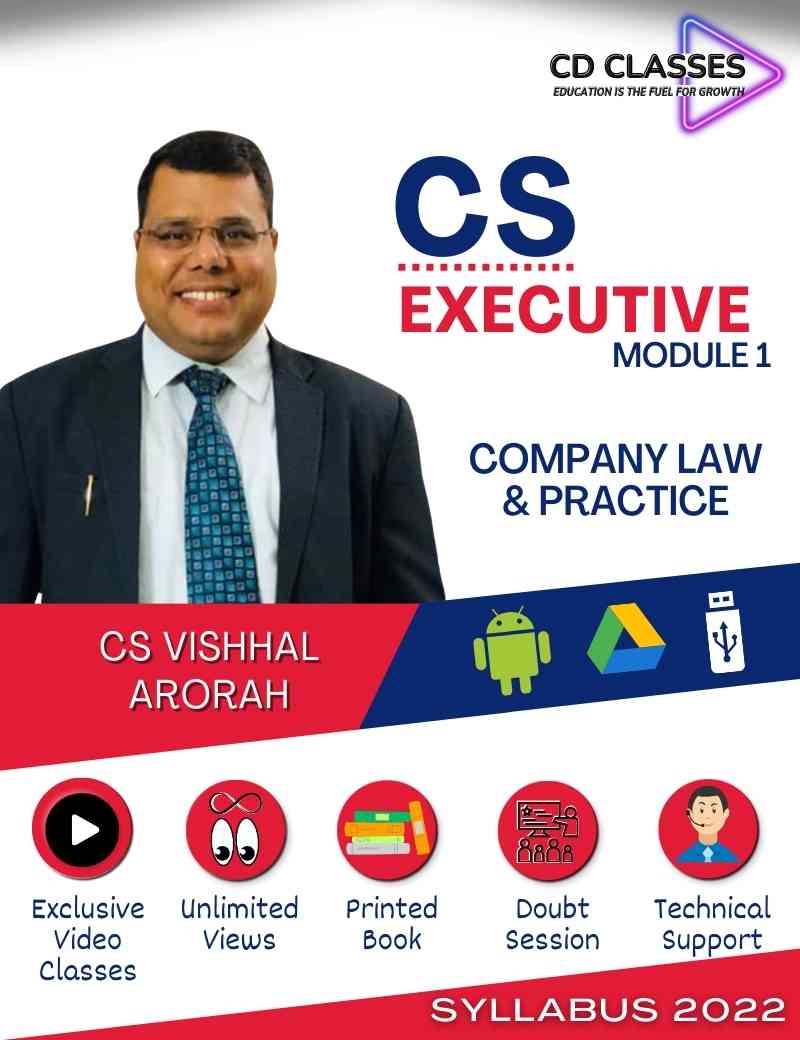 CS Executive Module - 1 Company Law & Practice (CLP) New Syllabus 2022