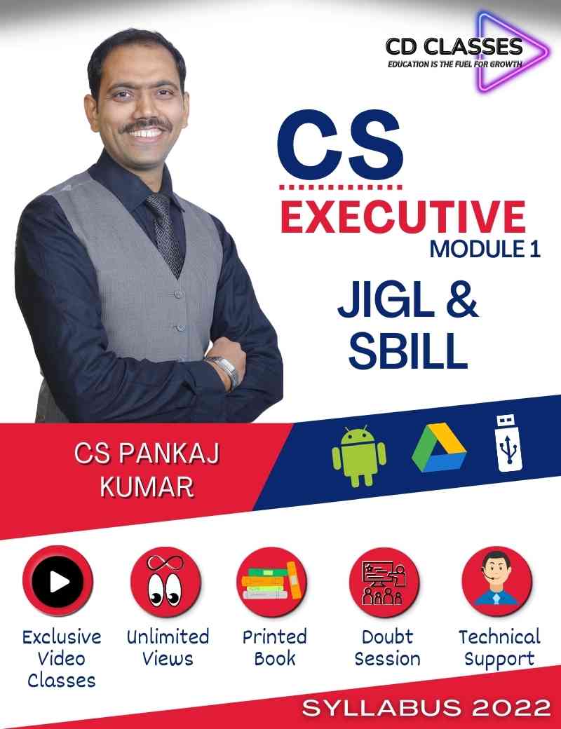 CS Executive Module 1 Combo JIGL & SBILL New Syllabus 2022