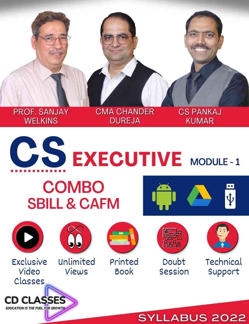 CS Executive Module 1 Combo SBILL & CAFM New Syllabus 2022