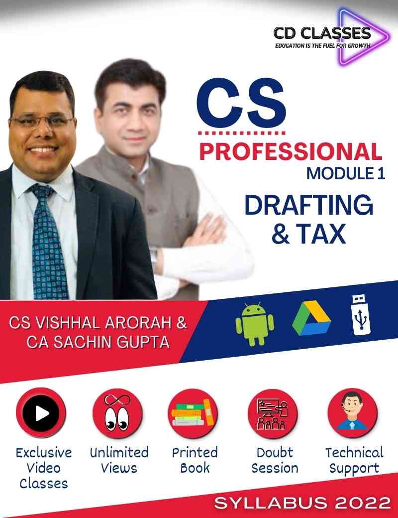 CS Professional Module 1 Combo Drafting and Tax