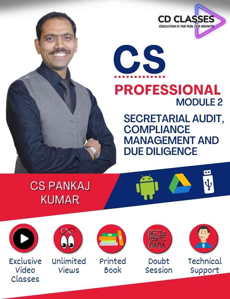 CS Professional Module 2 - Secretarial Audit, Compliance Management and Due Diligence