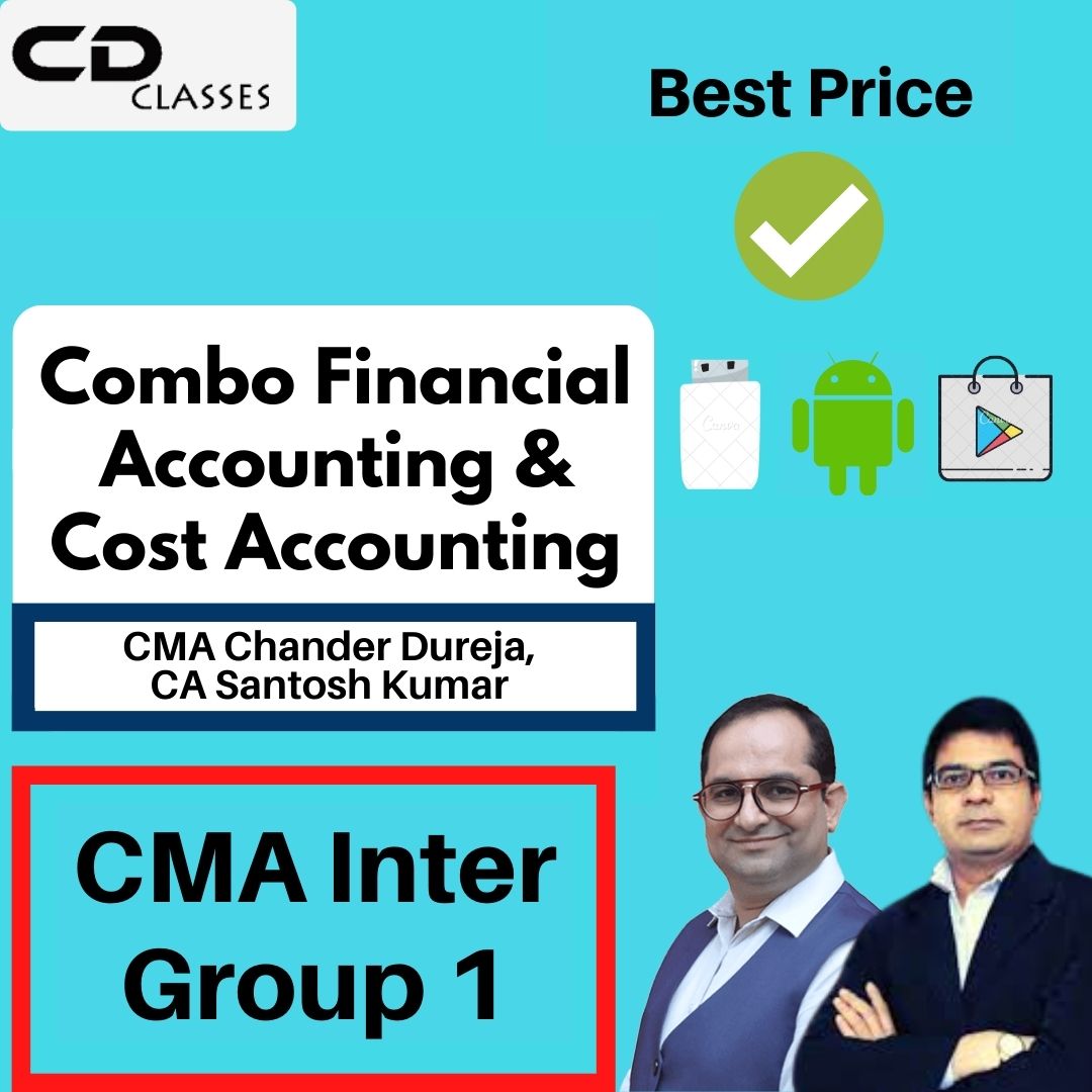 CMA Inter Group 1 Combo Financial Accounting and Cost Accounting CD Classes