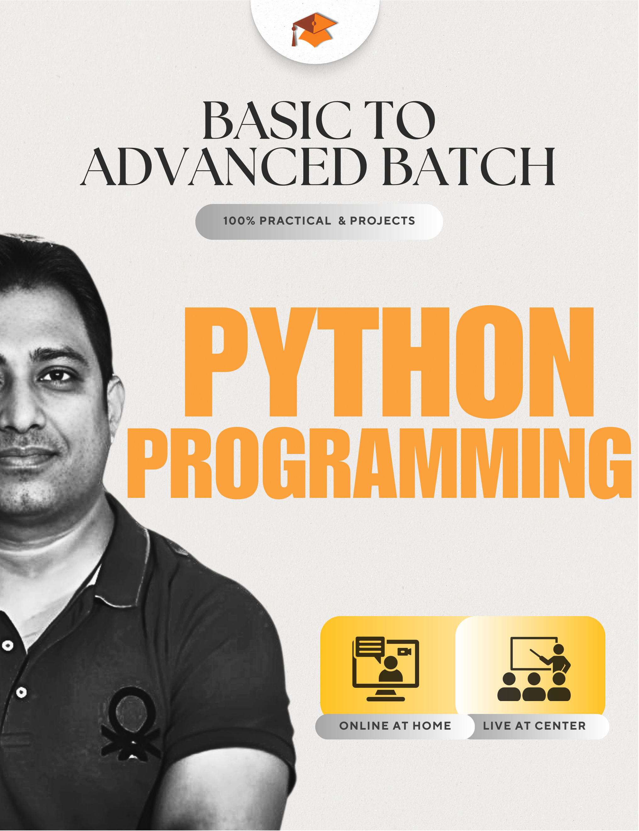 Python Programming (Basic to Advance) : Offline / Live Online Mode Preparation Batch