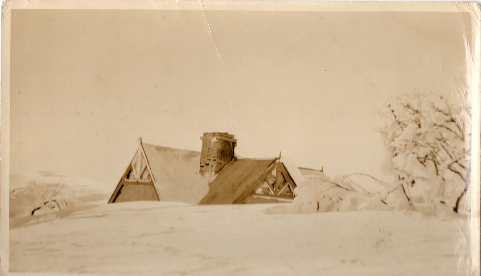Deep snow at Chalet