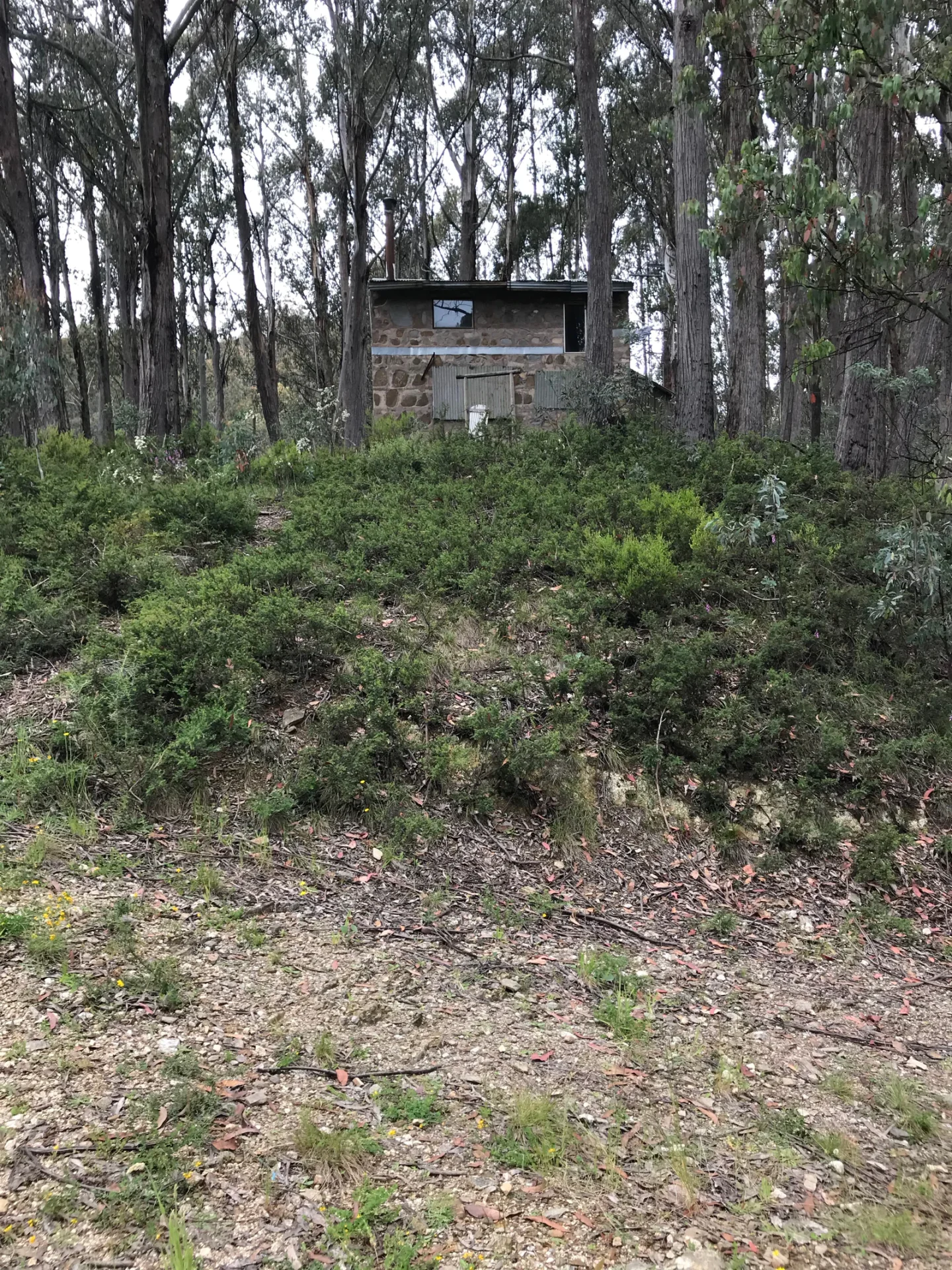 Stone house - view from below 1