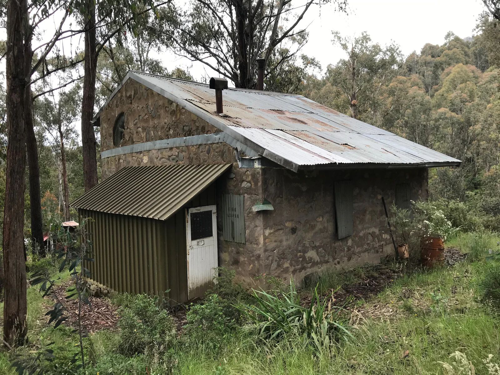 Stone house - rear left