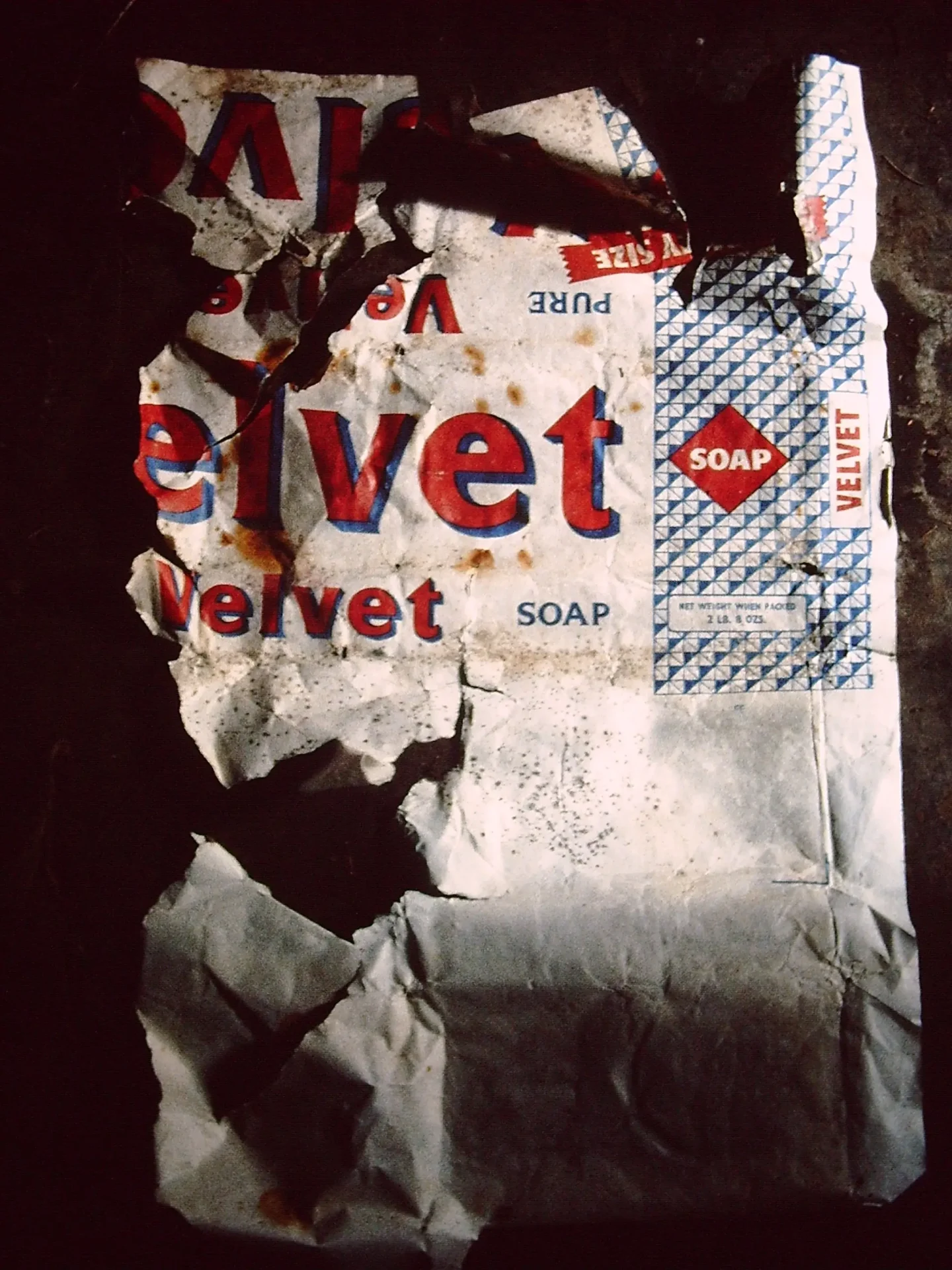 Velvet soap wrapper