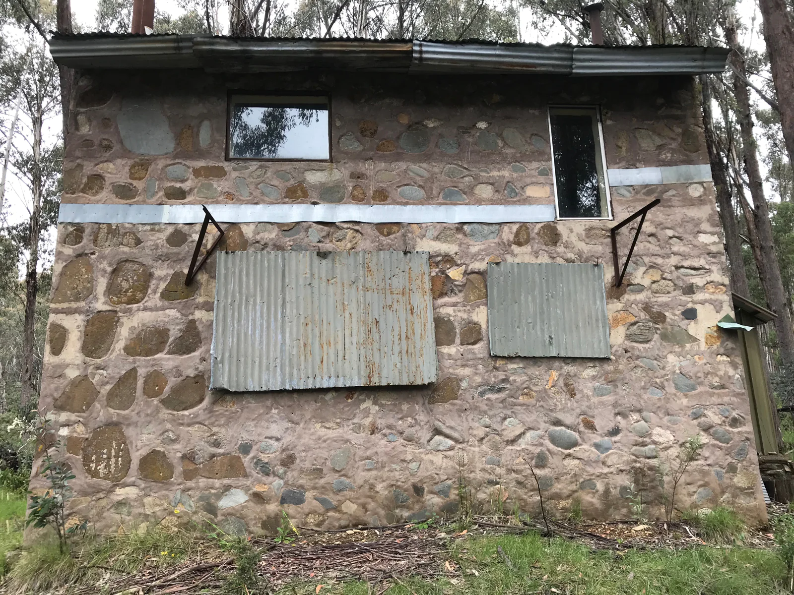Stone house - front wall