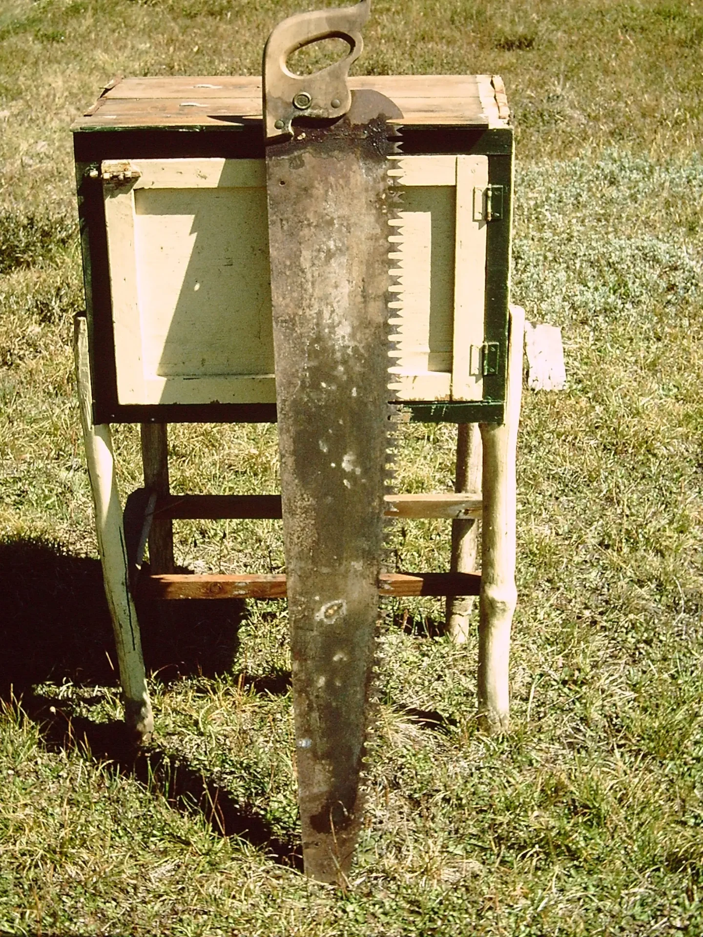 Safe with saw