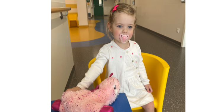 Help Olivia groeien en leren eten ❤️
