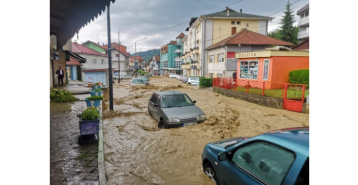 Overstromingen Čelić (Bosnië en Herzegovina) 