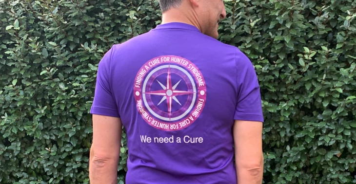 Voor Finding a Cure for Hunter rent Team Boerboom NY marathon