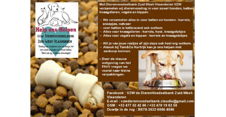 Dierenvoedselbank zuid-West-Vlaanderen