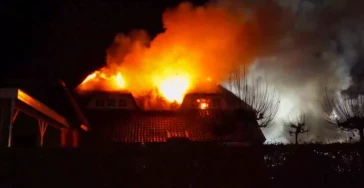 Brand bij Jesse, Colette, Erja en Bente