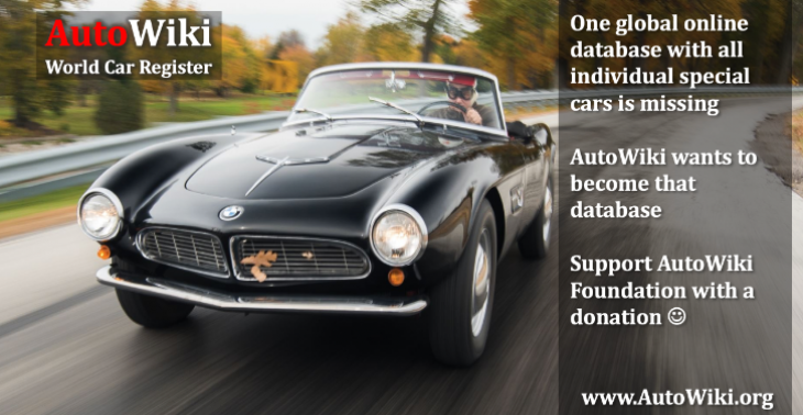 Support AutoWiki Foundation, the online database of individual cars