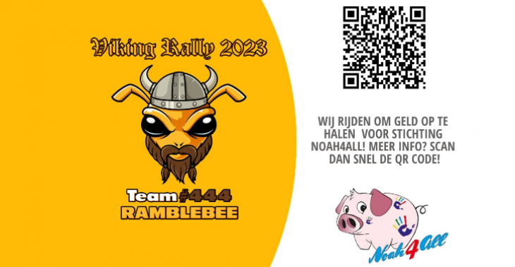 Viking Rally Team Ramblebee, inzamelactie Noah4All! 2023!