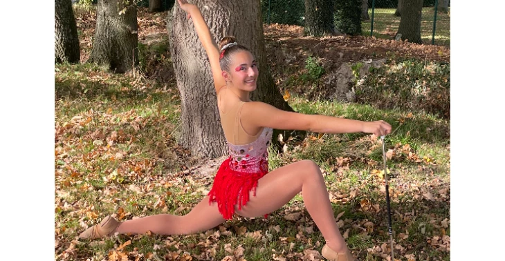 Romy naar het Europees kampioenschap twirling