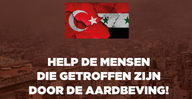 Inzamelactie aardbeving Turkije/Syrië