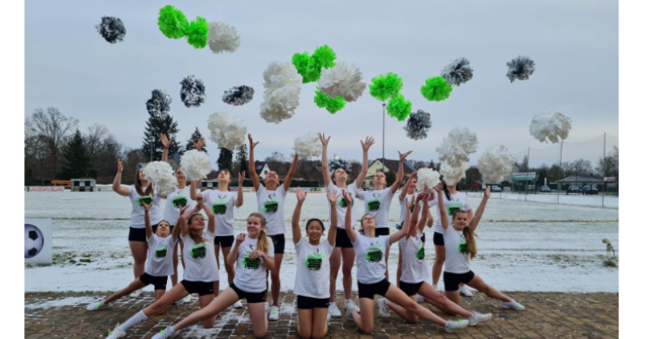 Kostüme Cheerleader Grün-Weiß Rehfelde