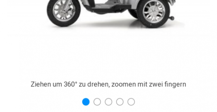 Roller für gehbehinderten Mann