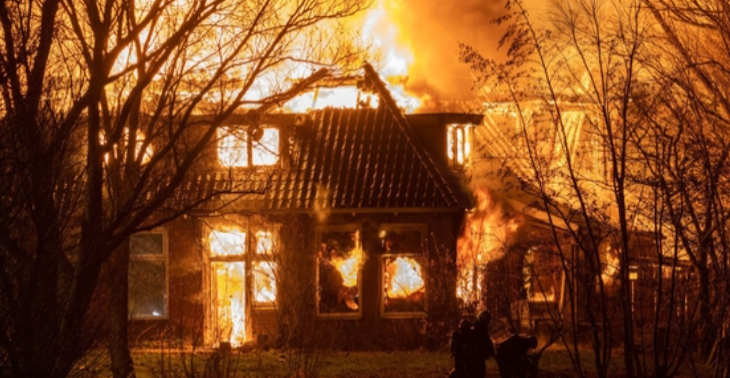 Financiële ondersteuning dakloos na brandincident