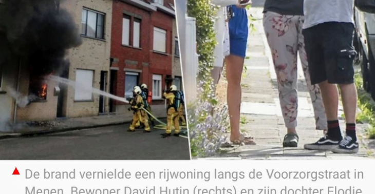 Zware brand in Menen