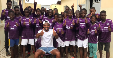 Raising funds to send used and new clothes, shoes and sports equipments