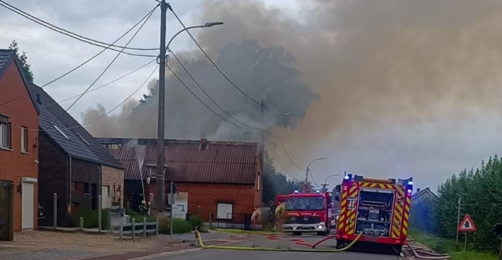 Woningbrand familie Vandeweyer - Nieuwerkerken