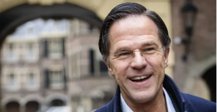 Premier Rutte waardig afscheid geschenk.