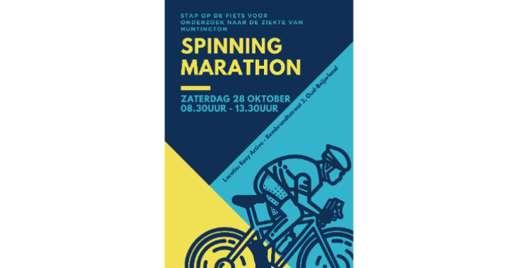 Spinningmarathon voor Huntington 2023