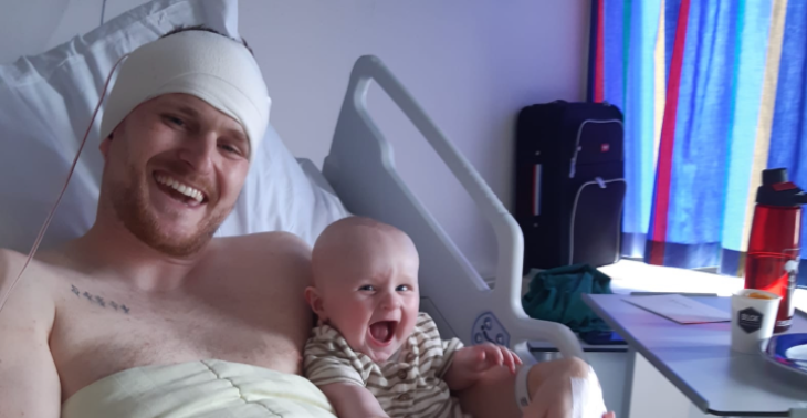 Steun Thomas (30) in zijn strijd tegen een zeldzame agressieve hersenkanker