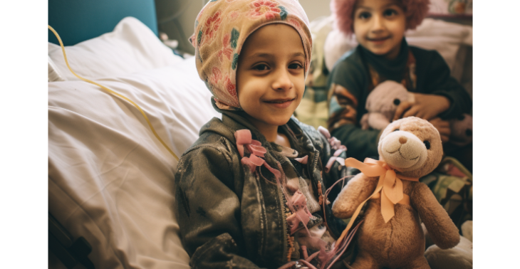 Kinderen met kanker in Noord-Syrië