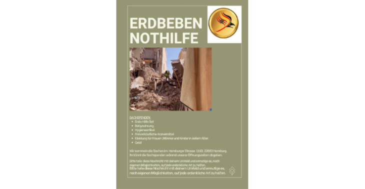 Erdbeben Nothilfe für Marokko