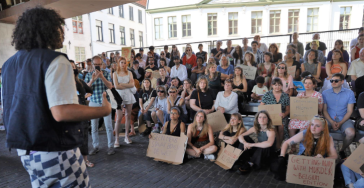 Boete voor protest tegen Reuzegom